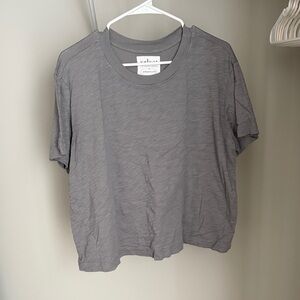 Anthropologie Gray Short Sleeve Tee